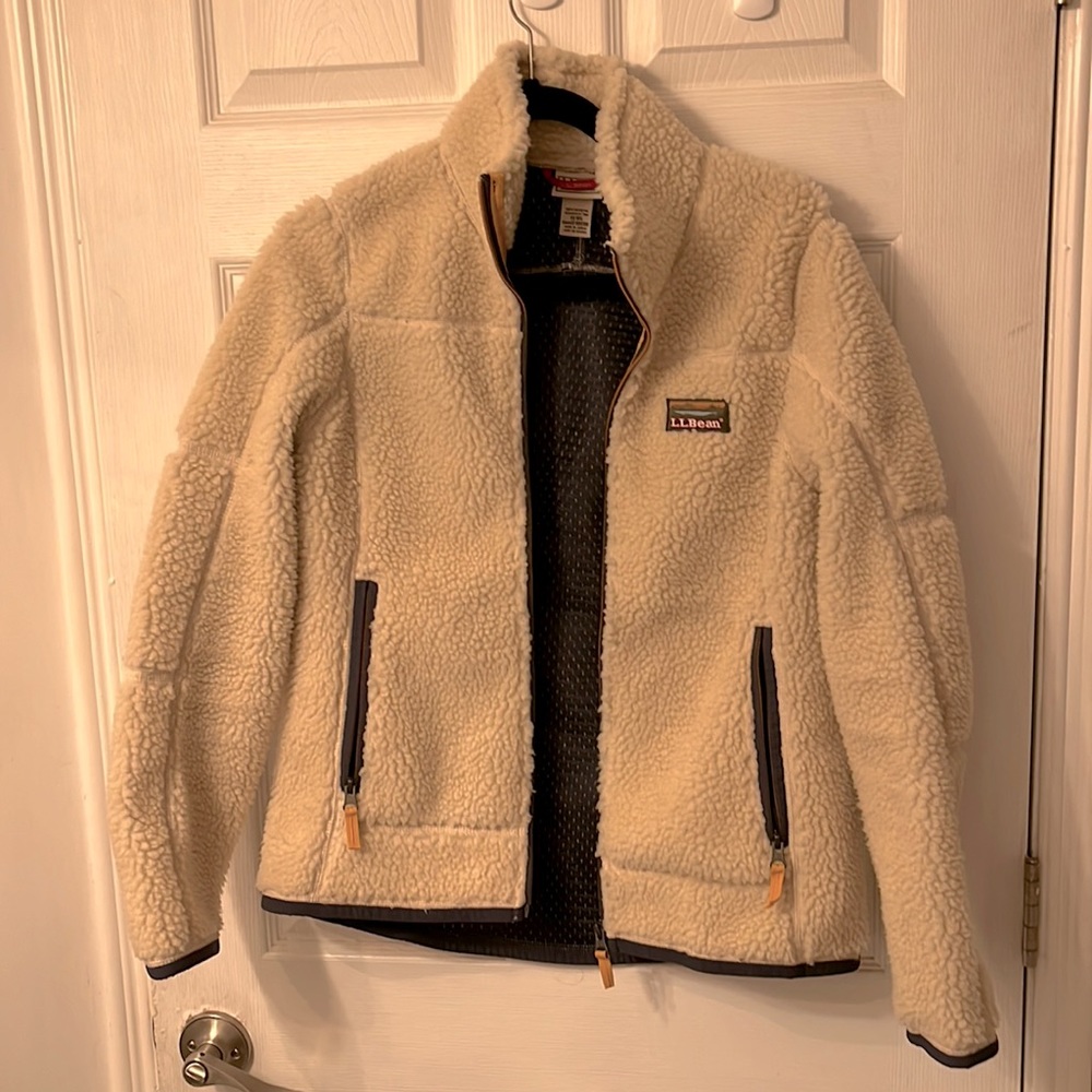 LL Bean Sherpa jacket, size XS, NWOT